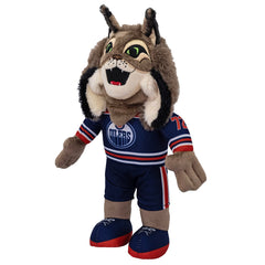Bleacher Creatures Edmonton Oilers Hunter 10 detailed stitching emphasizes durable mascot craftsmanship