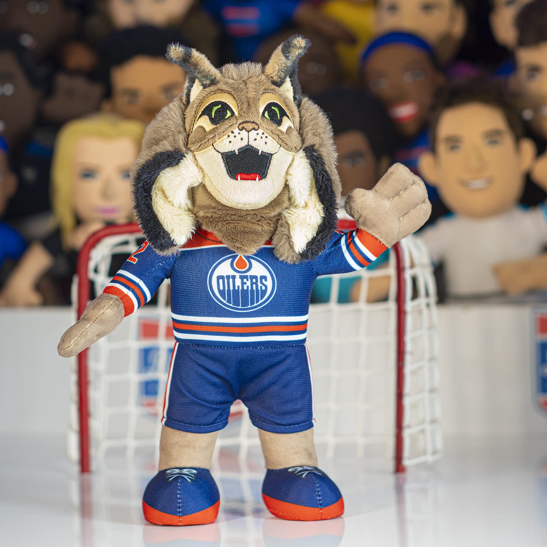 Bleacher Creatures Edmonton Oilers Hunter 10 soft plush fabric offers cozy touch for kids