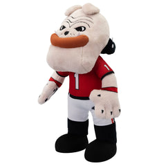 Bleacher Creatures Hairy Dawg plush side view, durable stitching for play.