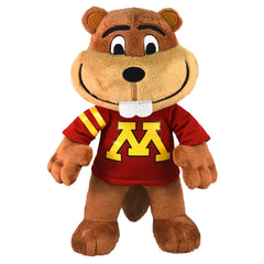 Bleacher Creatures Goldy Gopher plush front view with soft fur and team colors