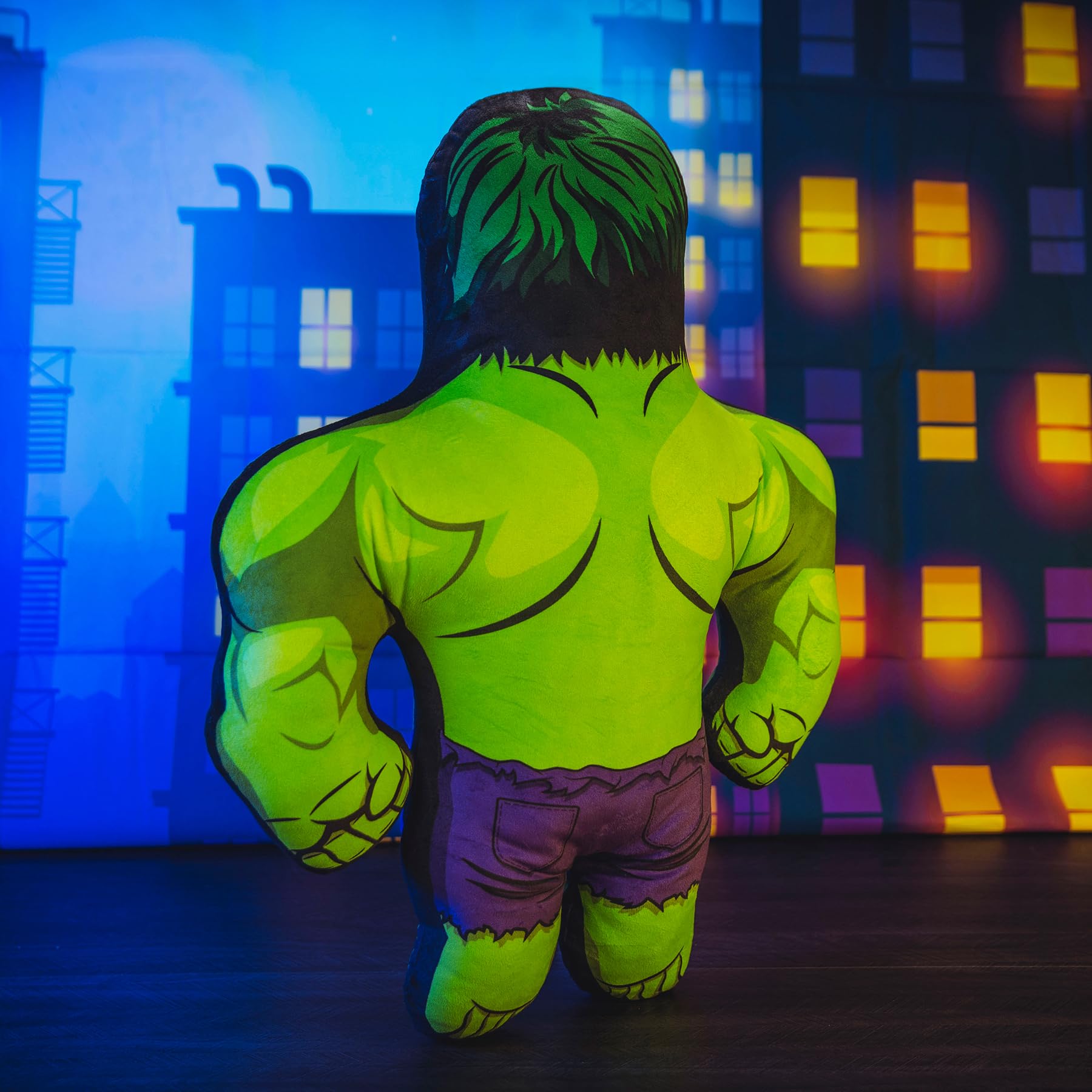Bleacher Creatures Hulk 181 plush close-up fabric texture highlights durable softness.