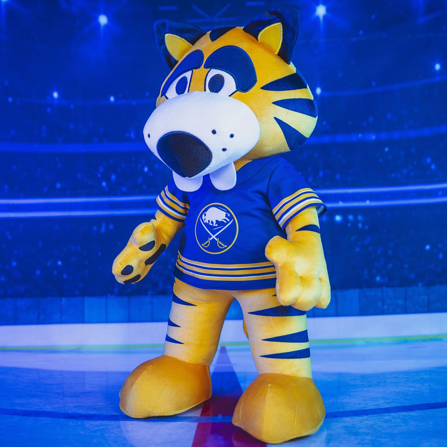 Official NHL licensing validates authentic Sabretooth mascot