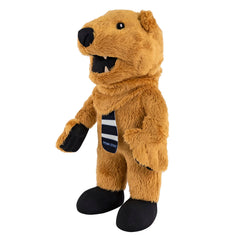 Bleacher Creatures Nittany Lion logo detail shows team colors and campus style.