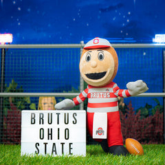 Bleacher Creatures Brutus plush, side view, perfect desk buddy for game day