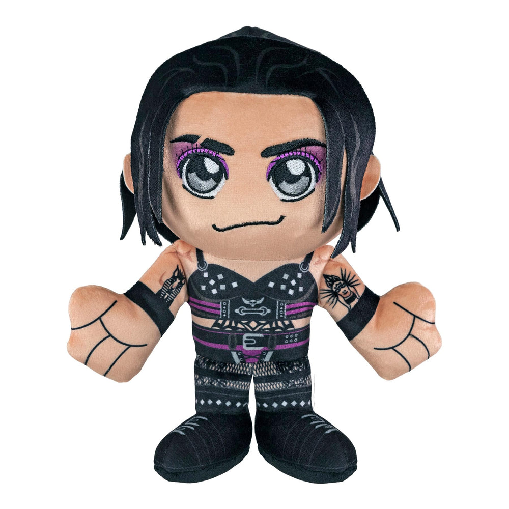 Bleacher Creatures Rhea Ripley 8-inch Kuricha plush, back view, display-ready