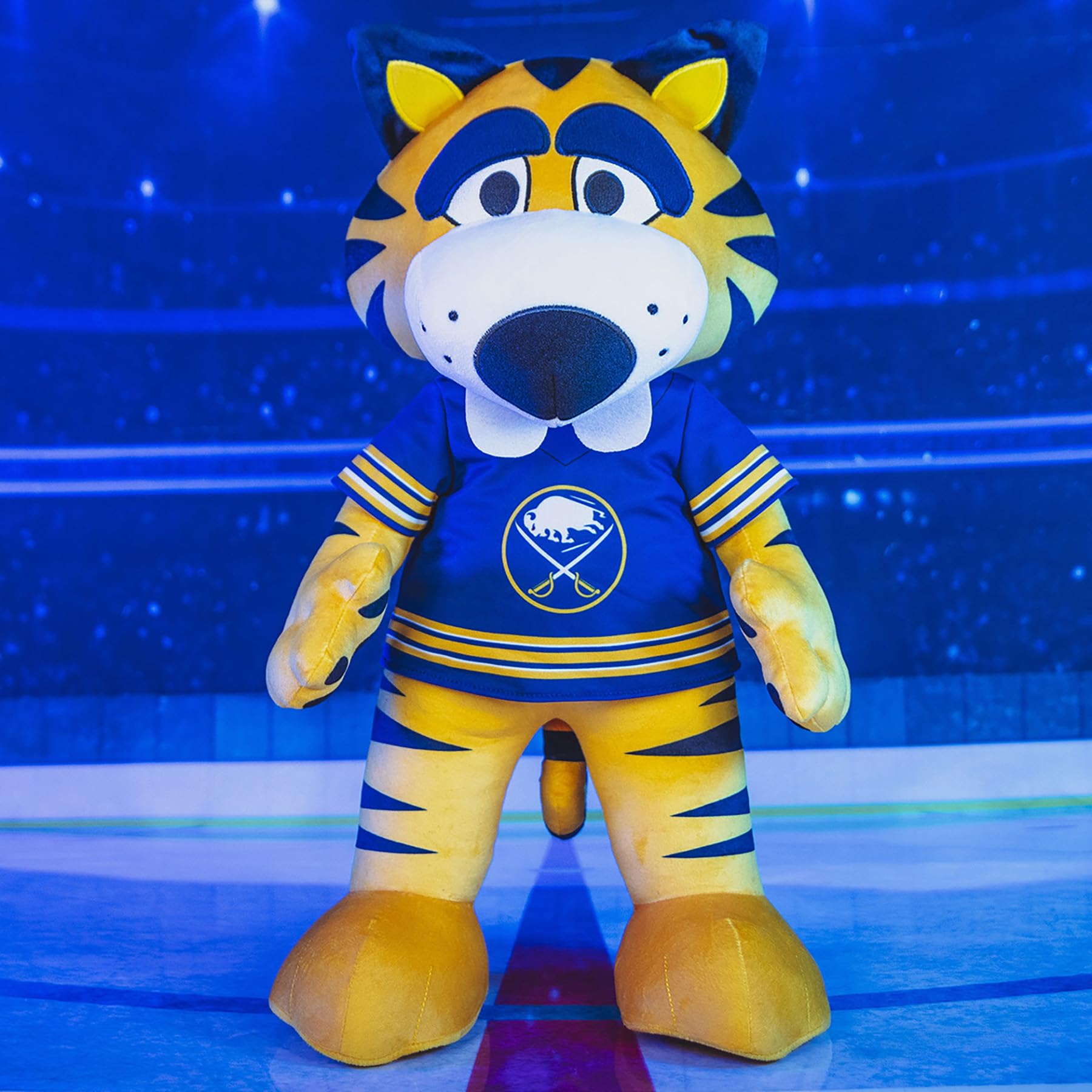 Sabretooth plush standing pose ideal for shelf display