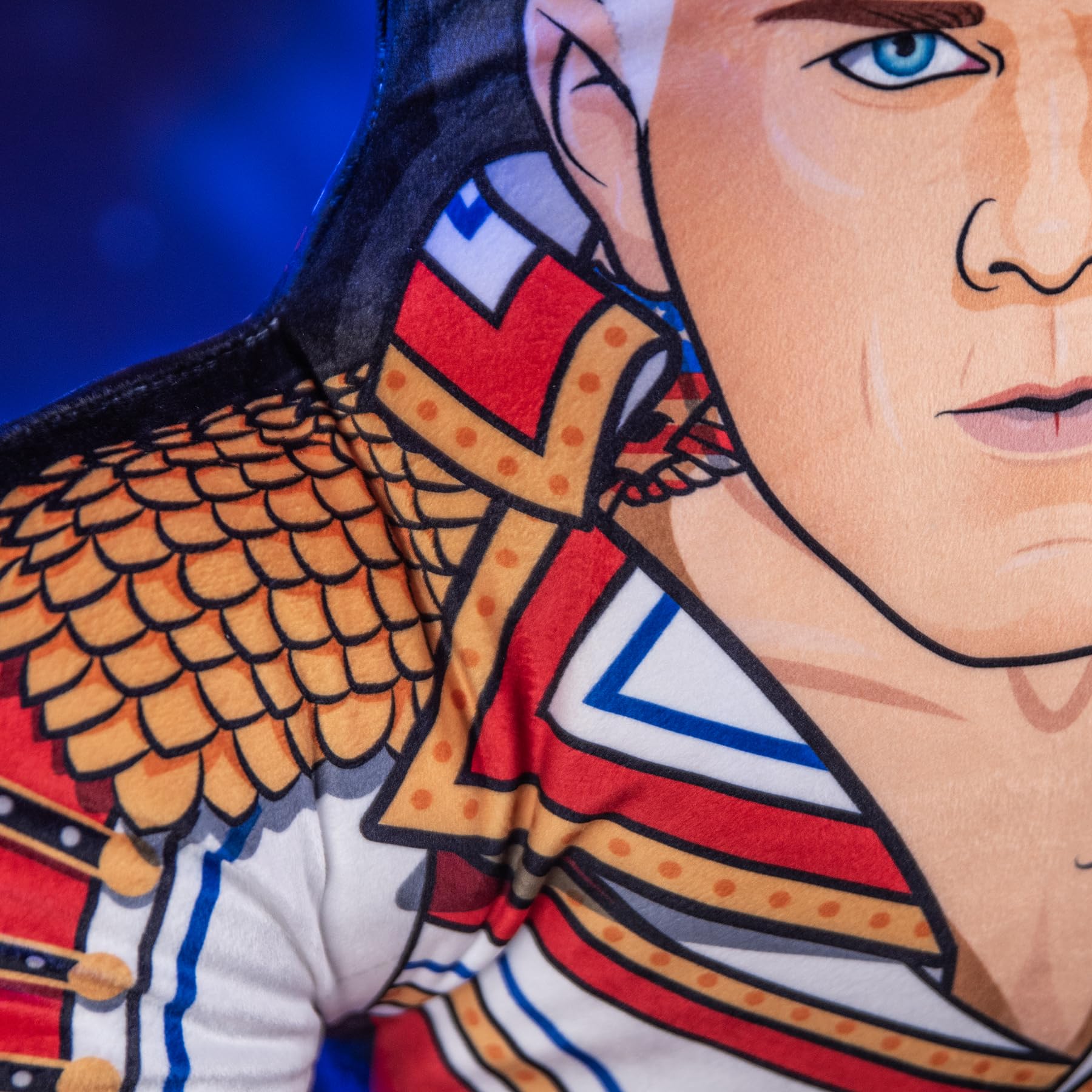 Bleacher Creatures Cody Rhodes plush packaging and official WWE licensing seen