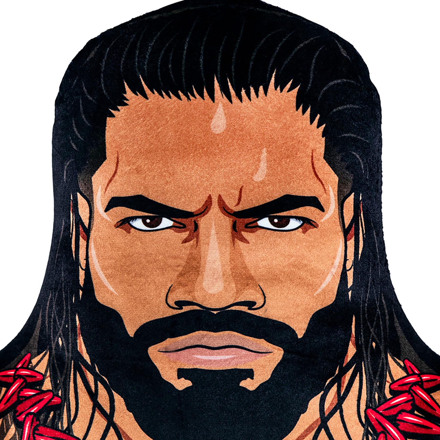 Bleacher Creatures WWE Roman Reigns detailed embroidery captures logos and character flair.
