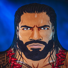 Bleacher Creatures WWE Roman Reigns standout display piece perfect for rooms and shelves.
