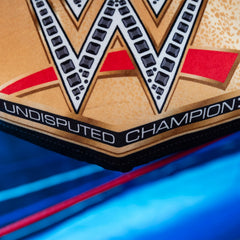 Bleacher Creatures WWE Universal Championship 24in Bleacher Buddy Belt soft plush fur for cuddly play.