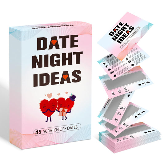 blesky 45-date-night scratch card cover in gift-ready packaging
