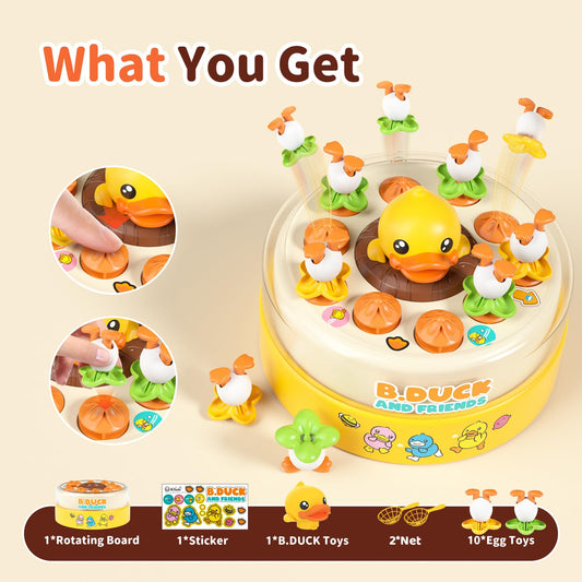 BLF FUN B.Duck toy image shows colorful duck figure for capturing fun and focus.