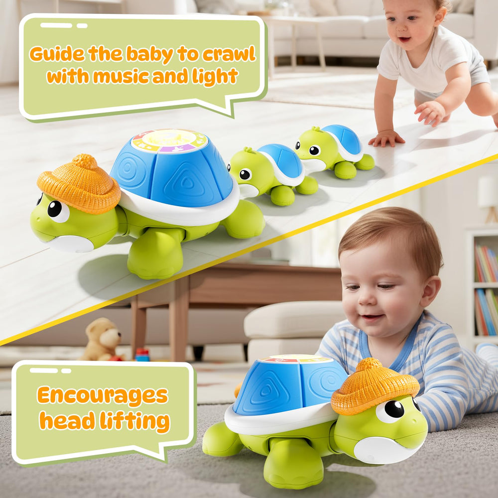 BLF FUN musical turtle baby-1 front highlights crawling play that supports early motor exploration.