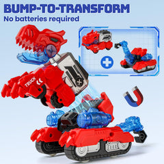 BLF FUN Triceratops with crane vehicle ready for play.