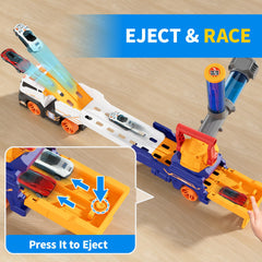 BLF FUN EVA balls and cars ready for launch encourage hands-on experimentation.