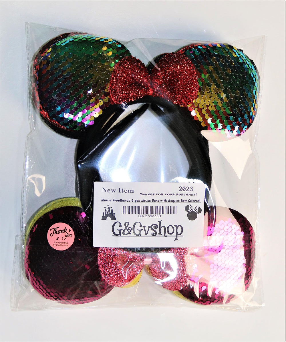 Shiny sequin bow detail adds sparkle to BLholife Minnie ears