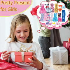 BLIJOLA bags and hangers organize outfits and doll closet space.