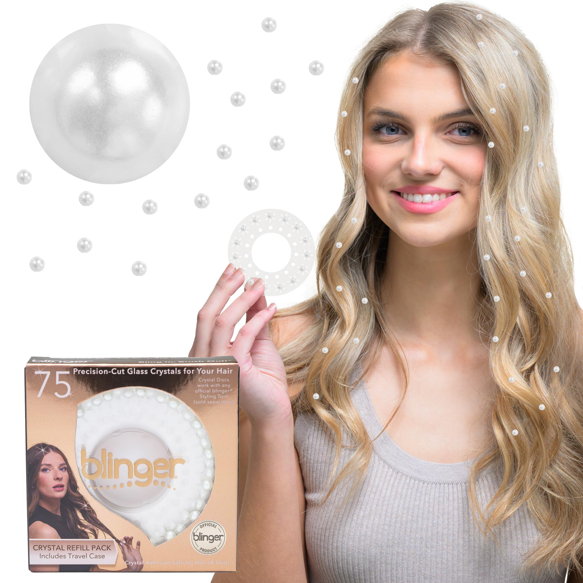 blinger Ivory-cream pearls illuminate outfits and crafts with shine