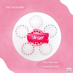 Decorating clothes and accessories for school events and parties with Blinger gems.