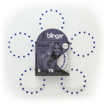 Blinger hair-safe adhesive ensures secure crystals without residue.
