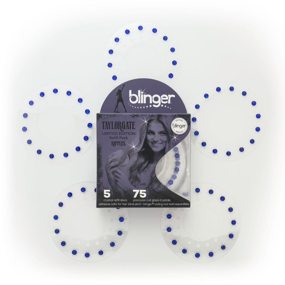 Blinger hair-safe adhesive ensures secure crystals without residue.