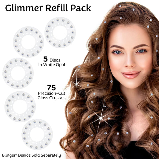Blinger Shimmer Crystal closeup showing 75 crystals for everyday sparkle