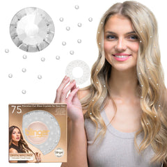 Blinger Shimmer Crystal Refills with 75 crystals deliver light rose sparkle for daily glam.