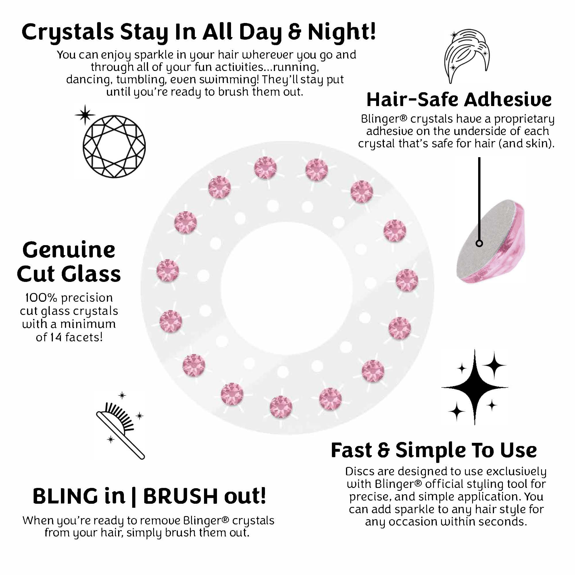 Blinger Shimmer Crystal Refill easy removal and safe use
