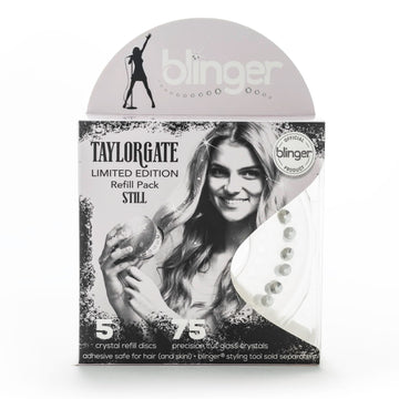 blinger Still crystal disc close-up highlights precise sparkle for a chic, stage-ready look
