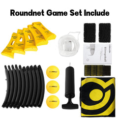 Blinngo Sport Roundnet strip light enables seamless night play.