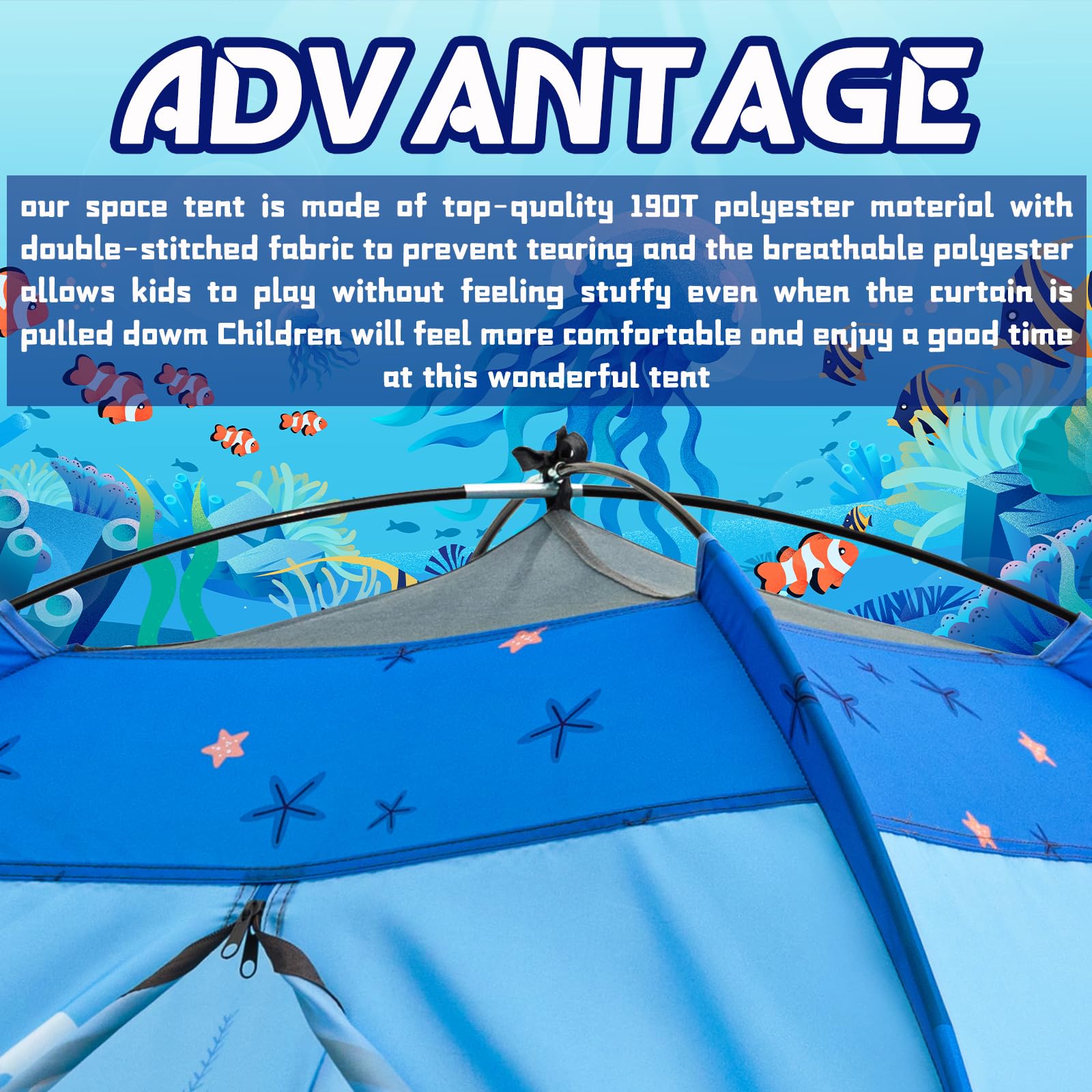 BLINWORLD Undersea World Play Tent space theme sparks adventures.