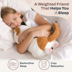 Removable weight bag lets Bliss World plush be heated or cooled for comfort.