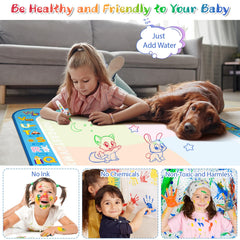 BlissfulBlend child drawing on floor demonstrates versatile play space.