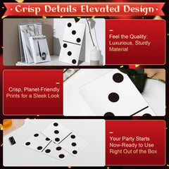 BlitzFill no assembly domino decorations simplify party planning with instant thematic impact.