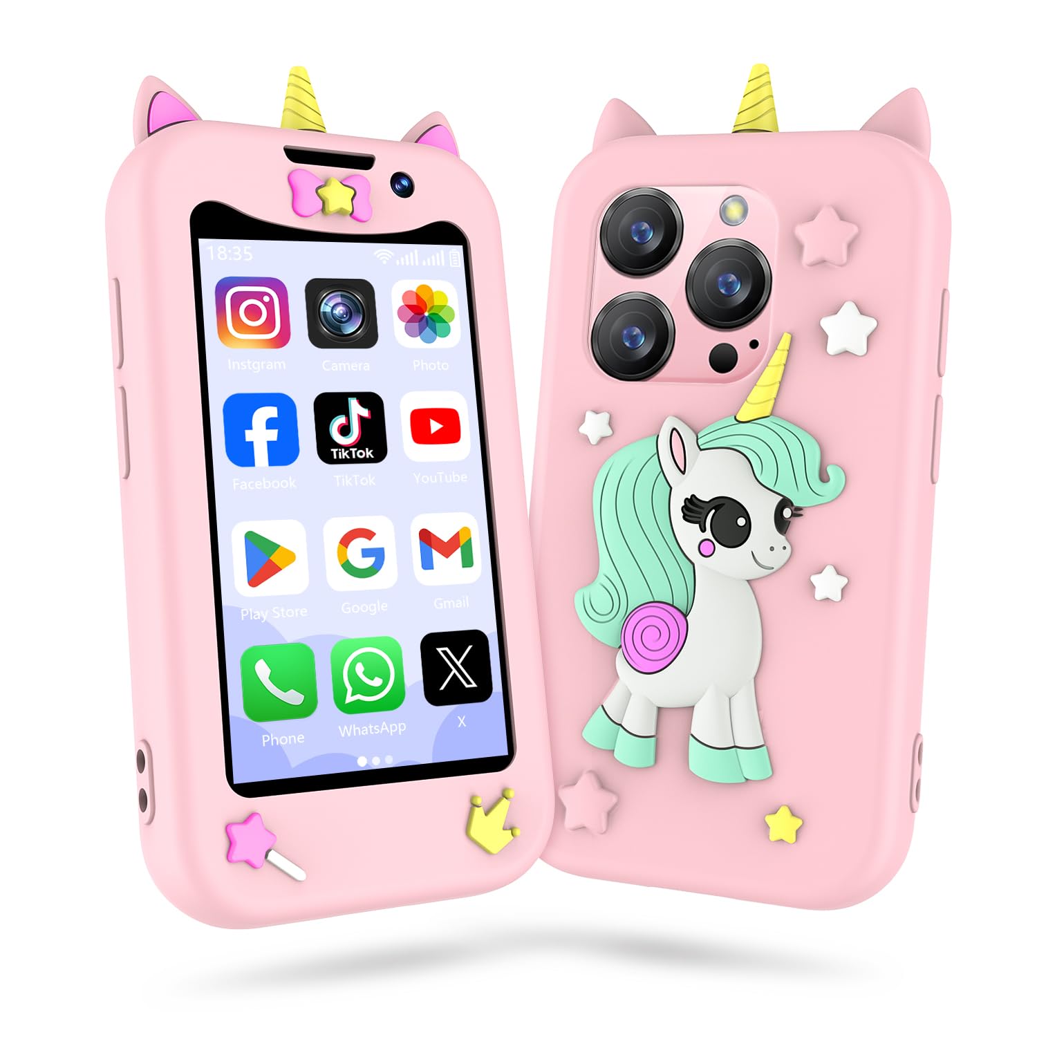 BLKE Max Kids Phone front camera for easy moment capture during playtime.