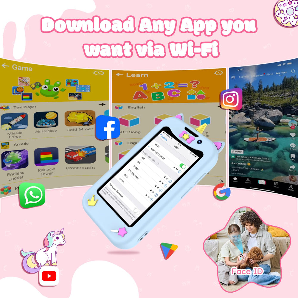 BLKE Max Kids Phone HD touch screen for smooth navigation and apps.