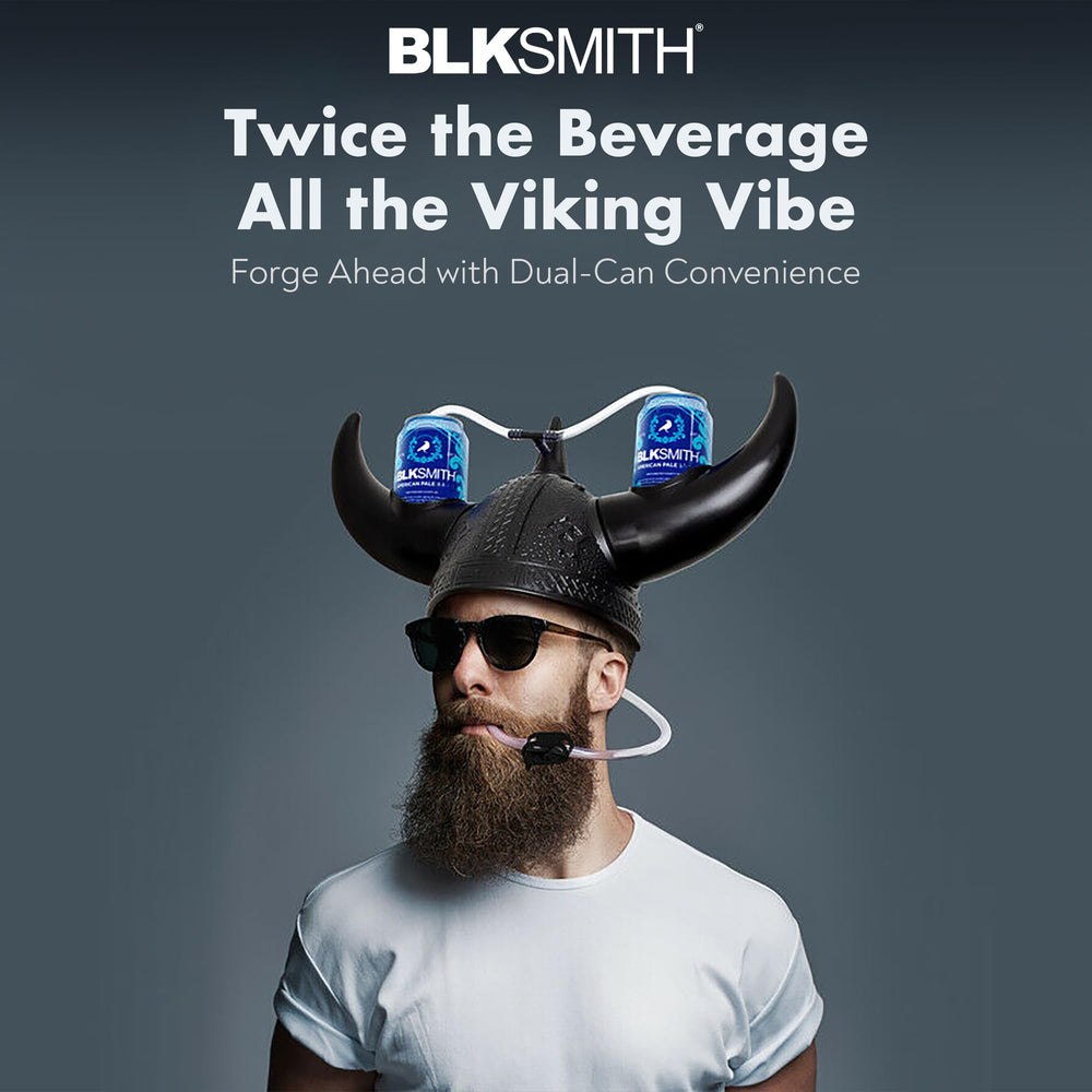 BLKSMITH drinking helmet features a durable straw for sipping.