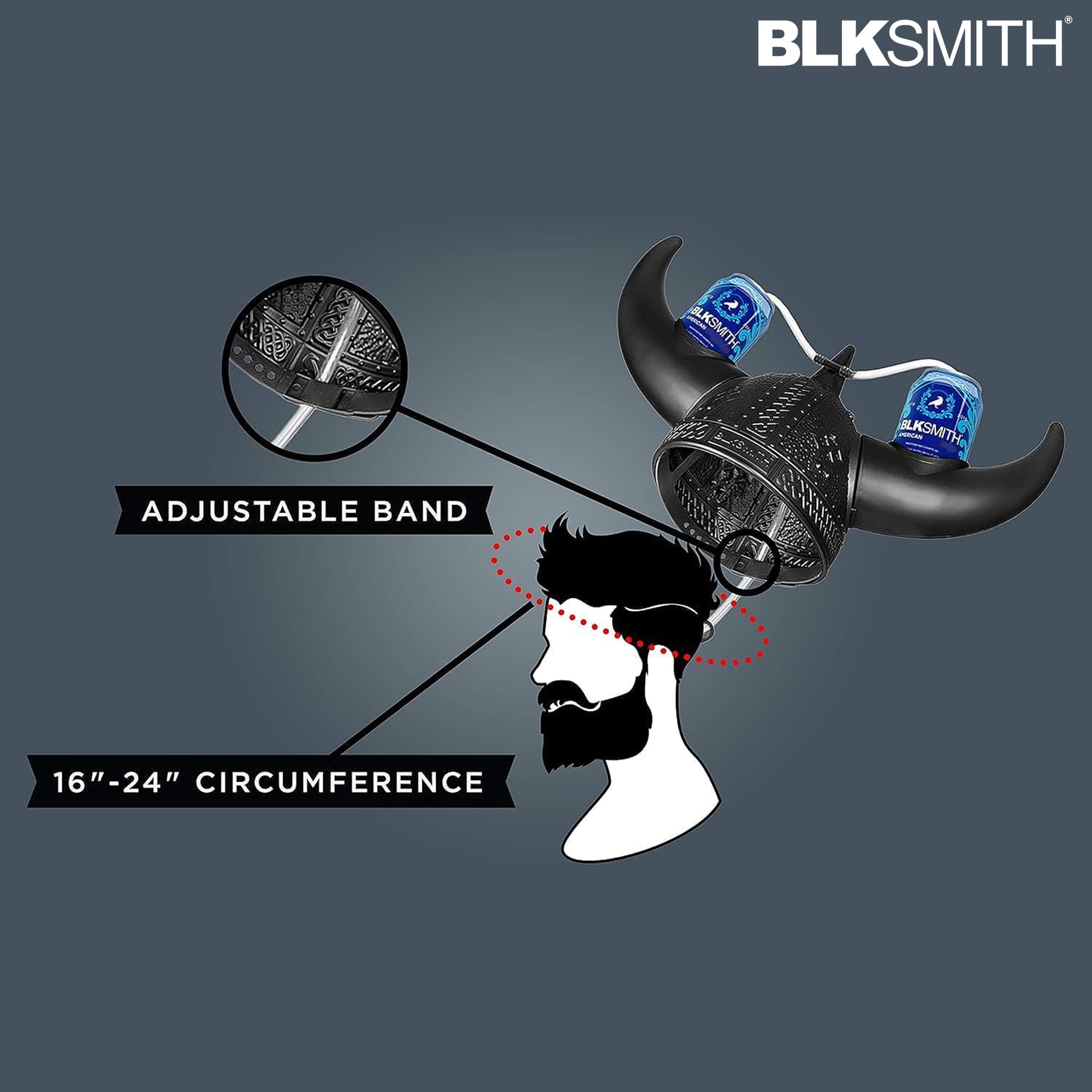 BLKSMITH ideal for tailgates and parties with hands-free sipping.