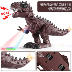 BLmukce Stegosaurus walking dinosaur toy with bright LED accents for lively scenes