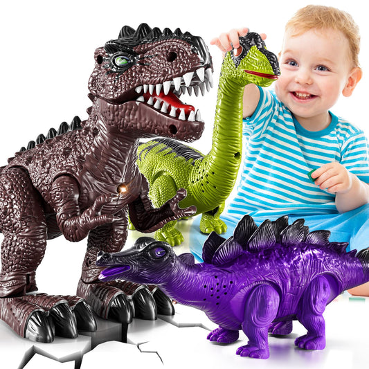 BLmukce T Rex walking dinosaur toy designed for toddler play with movement and sound