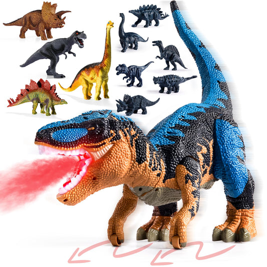 BLmukce T-Rex belly storage dinosaur chest keeps small figures organized.