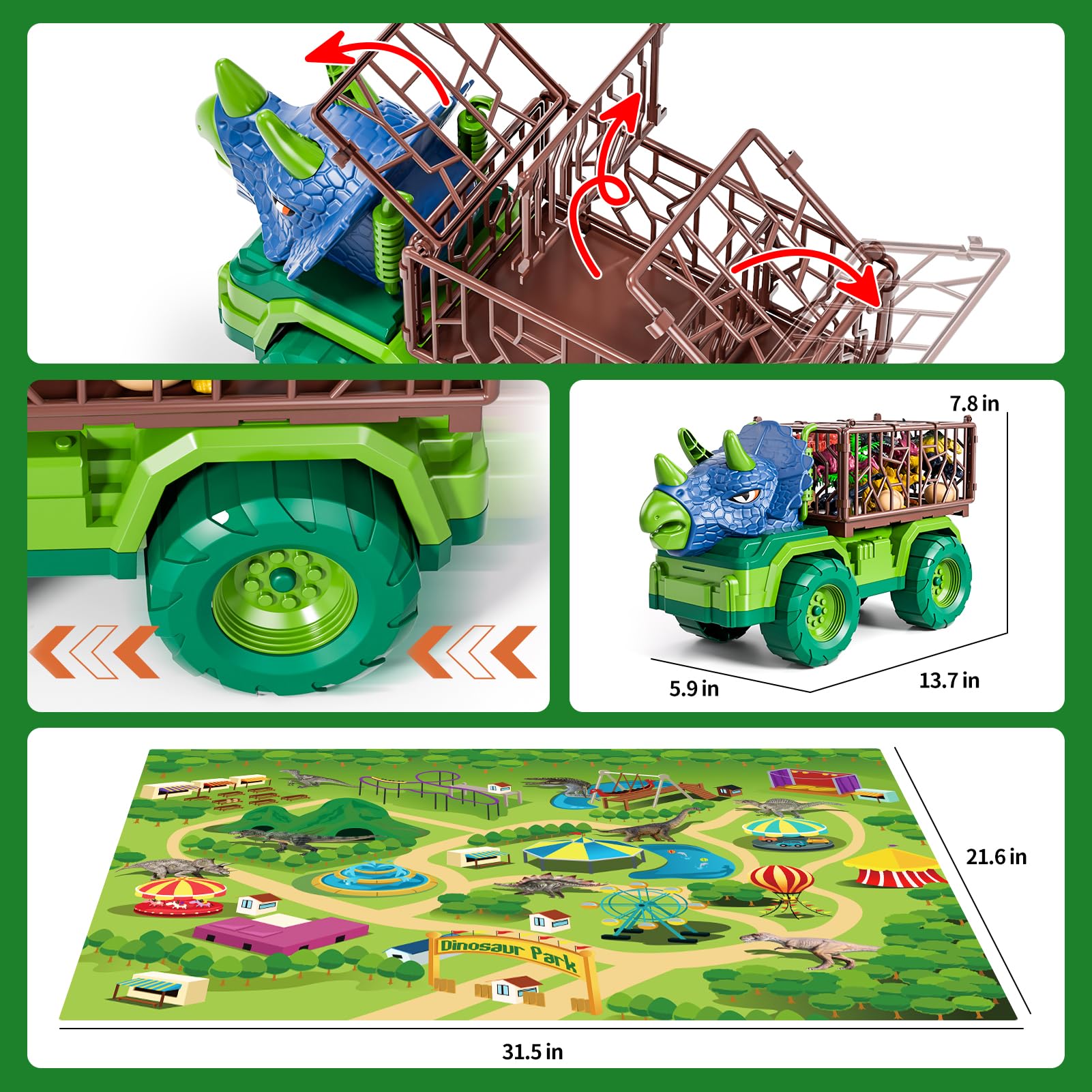BLmukce two medium Tyrannosaurus dinosaurs for action-packed adventures.