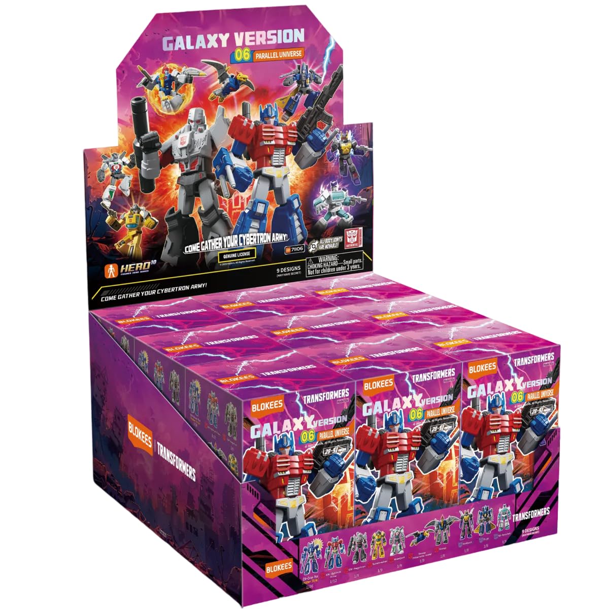 BLOKEES Transformers Galaxy Version 06 articulation detail enhances poseability for collectors.