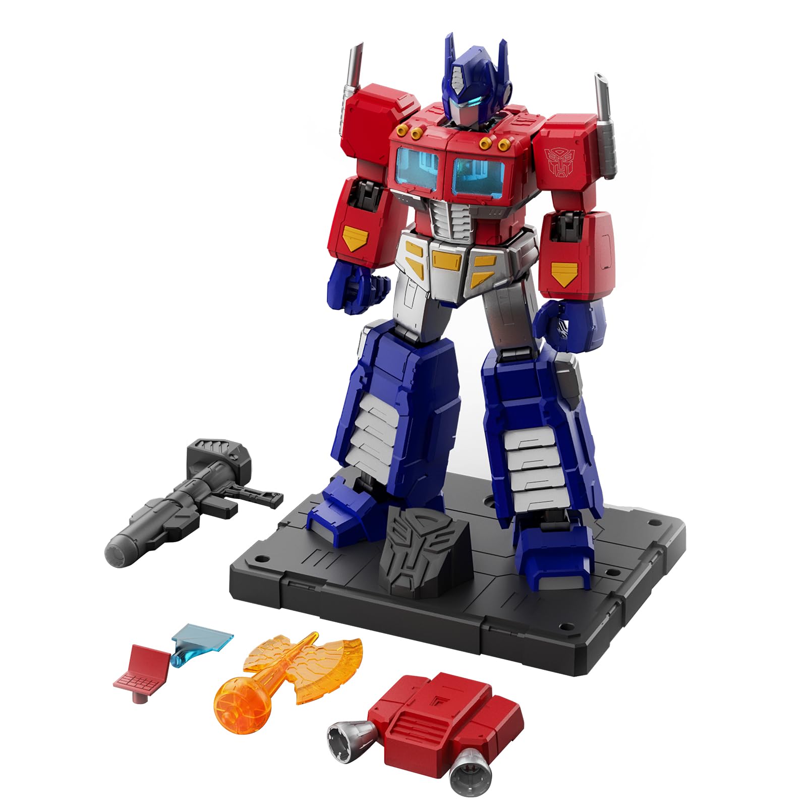 BLOKEES Optimus Prime magnetic light module glows eyes during display