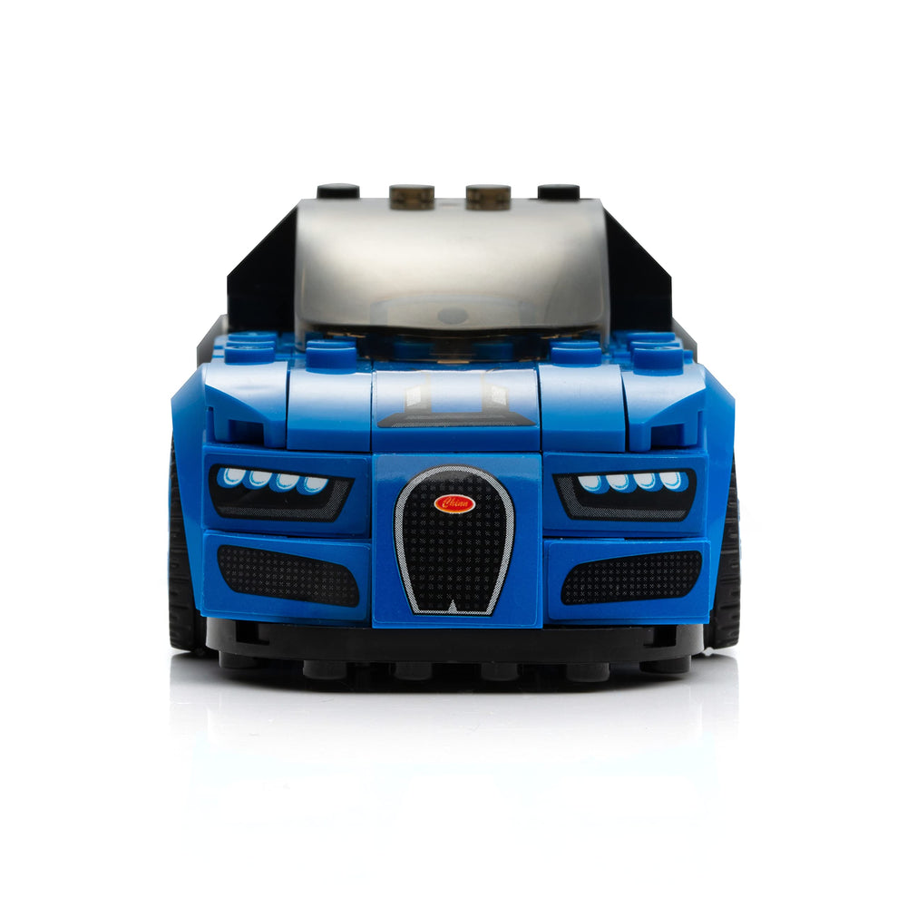 Close-up of control panel on Block Builder Bugatti Racing Car set