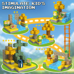 BlockstarterX blocks feature rounded corners for safe, kid-friendly building.