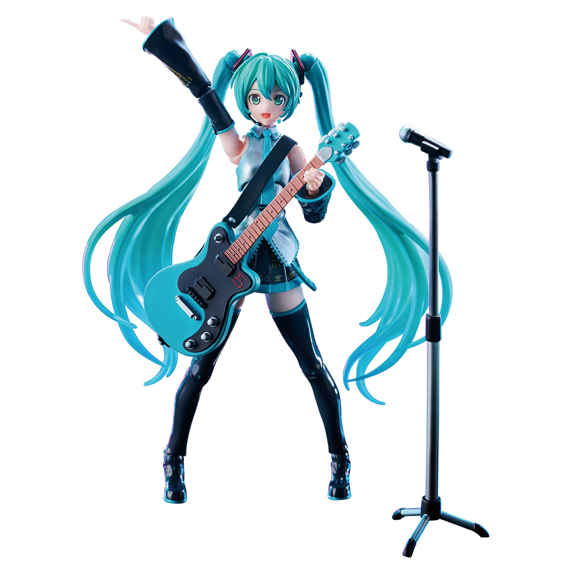 BLOKEES Hatsune Miku outfit assembly demonstrates tool-free snap-together setup.