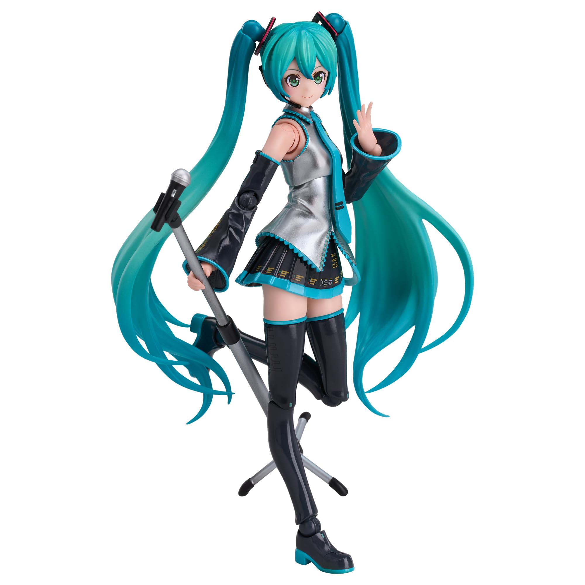 BLOKEES Hatsune Miku twin-tails pose for dynamic display options.