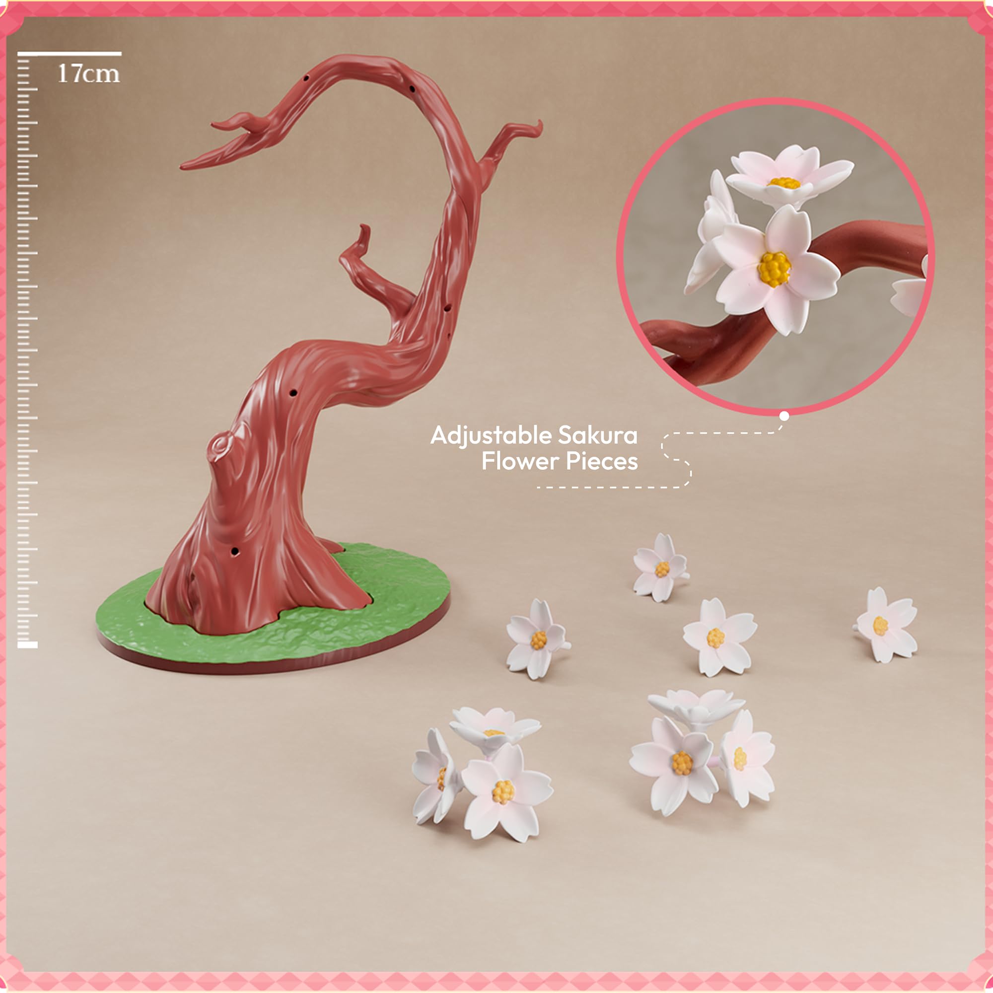 BLOKEES Sakura Miku interchangeable face plates offer versatile looks.