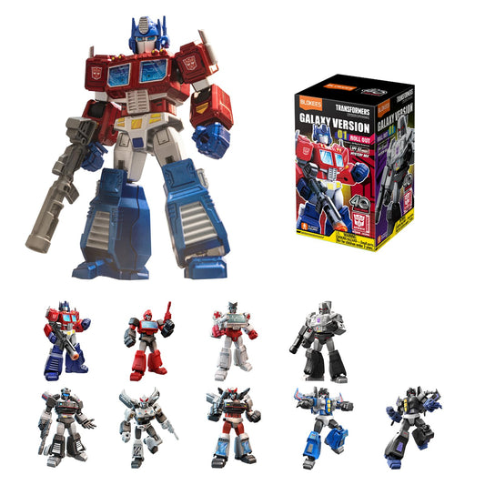 BLOKEES Transformers Galaxy Version 01 box front ready for display and collection.